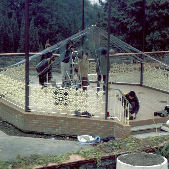 Bandstand Harp - install 